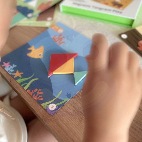 TOOKY TOY Puzzle Tangram Układanka dla Dzieci Nauka Kształtów Figury Kształty 18el. TOOKY TOY Puzzle Tangram Układanka dla Dzieci Nauka Kształtów Figury Kształty 18el.