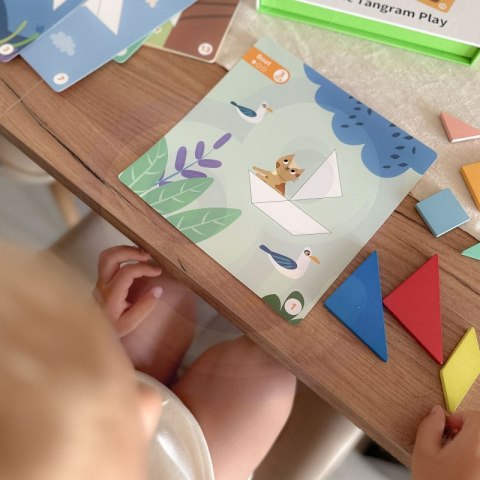 TOOKY TOY Puzzle Tangram Układanka dla Dzieci Nauka Kształtów Figury Kształty 18el. TOOKY TOY Puzzle Tangram Układanka dla Dzieci Nauka Kształtów Figury Kształty 18el.