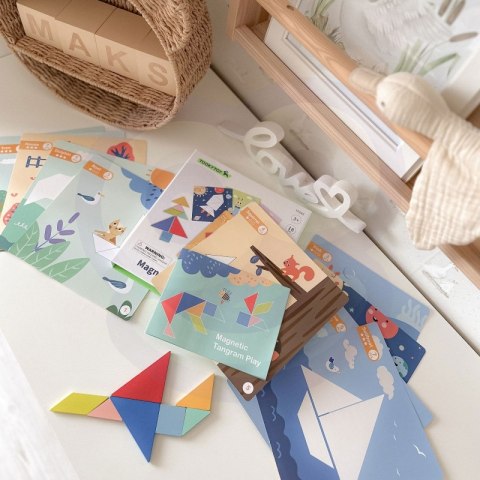 TOOKY TOY Puzzle Tangram Układanka dla Dzieci Nauka Kształtów Figury Kształty 18el. TOOKY TOY Puzzle Tangram Układanka dla Dzieci Nauka Kształtów Figury Kształty 18el.