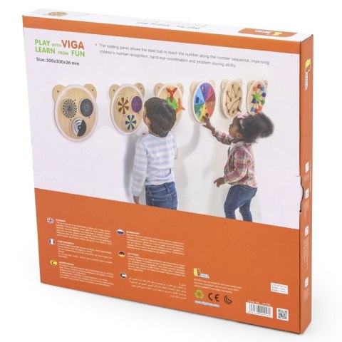 VIGA Drewniana Tablica Labirynt Certyfikat FSC Montessori VIGA Drewniana Tablica Labirynt Certyfikat FSC Montessori