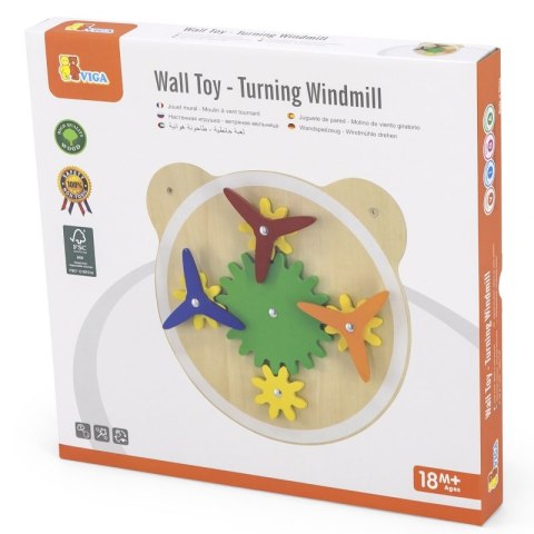 VIGA Drewniana Tablica Wiatraczki Certyfikat FSC Montessori VIGA Drewniana Tablica Wiatraczki Certyfikat FSC Montessori