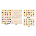 VIGA Drewniany Edukacyjny Sorter Gra Zwierzątka Owoce Warzywa Montessori VIGA Drewniany Edukacyjny Sorter Gra Zwierzątka Owoce Warzywa Montessori