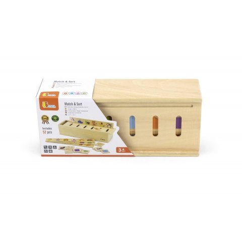 VIGA Drewniany Edukacyjny Sorter Gra Zwierzątka Owoce Warzywa Montessori VIGA Drewniany Edukacyjny Sorter Gra Zwierzątka Owoce Warzywa Montessori