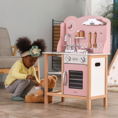VIGA PolarB Drewniana Kuchnia z Akcesoriami Silver - Pink VIGA PolarB Drewniana Kuchnia z Akcesoriami Silver - Pink