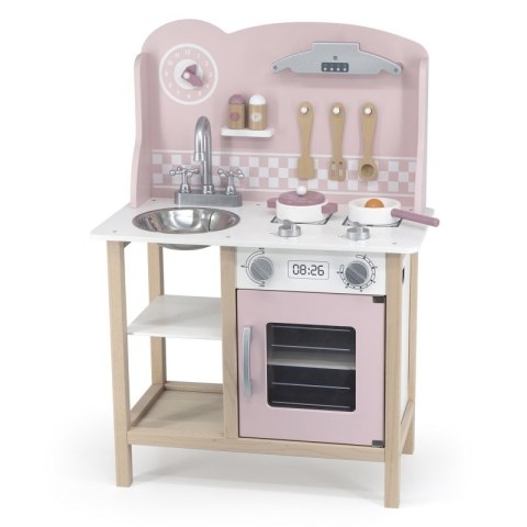 VIGA PolarB Drewniana Kuchnia z Akcesoriami Silver - Pink VIGA PolarB Drewniana Kuchnia z Akcesoriami Silver - Pink