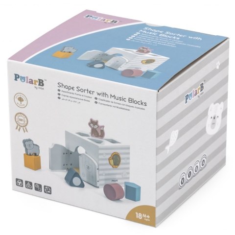 VIGA PolarB Sorter Edukacyjny Grzechoczące Klocki Montessori VIGA PolarB Sorter Edukacyjny Grzechoczące Klocki Montessori