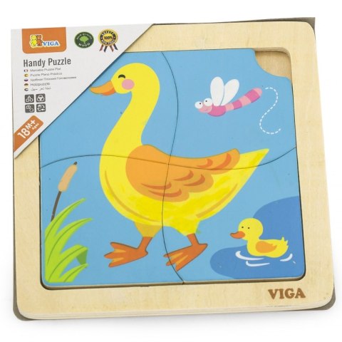 VIGA Poręczne Drewniane Puzzle Kaczuszka VIGA Poręczne Drewniane Puzzle Kaczuszka