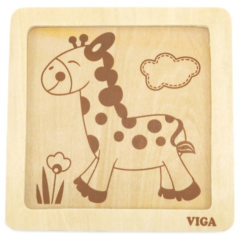 VIGA Poręczne Drewniane Puzzle Żyrafa VIGA Poręczne Drewniane Puzzle Żyrafa