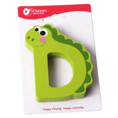 CLASSIC WORLD Drewniana Literka D CLASSIC WORLD Drewniana Literka D