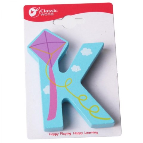 CLASSIC WORLD Drewniana Literka K CLASSIC WORLD Drewniana Literka K