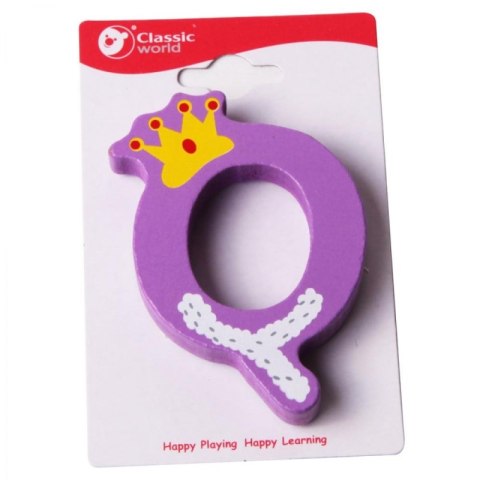 CLASSIC WORLD Drewniana Literka Q CLASSIC WORLD Drewniana Literka Q