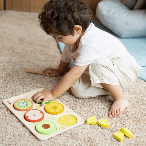 CLASSIC WORLD Drewniane Owoce do Krojenia na Rzepy + Nauka Ułamków i Dzielenia MONTESSORI 23 el. CLASSIC WORLD Drewniane Owoce do Krojenia na Rzepy + Nauka Ułamków i Dzielenia MONTESSORI 23 el.