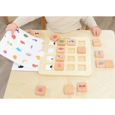 MASTERKIDZ Gra Dopasuj Cienie Łączenie w Pary Rozpoznawanie Przedmiotów Montessori MASTERKIDZ Gra Dopasuj Cienie Łączenie w Pary Rozpoznawanie Przedmiotów Montessori