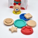 TOOKY TOY Drewniana Układanka Piramidka Kształty Miś 11 el. TOOKY TOY Drewniana Układanka Piramidka Kształty Miś 11 el.
