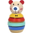 TOOKY TOY Drewniana Układanka Piramidka Kształty Miś 11 el. TOOKY TOY Drewniana Układanka Piramidka Kształty Miś 11 el.