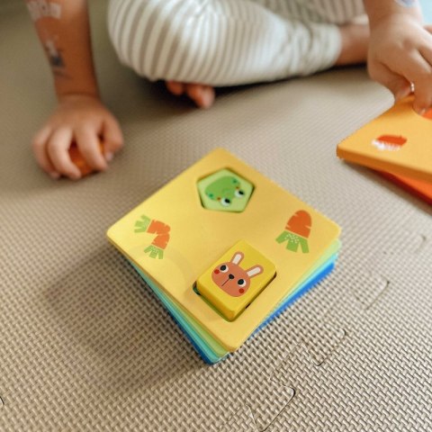 TOOKY TOY Układanka Montessori Kształty i Kolory Zwierzątka 6 Planszy FSC TOOKY TOY Układanka Montessori Kształty i Kolory Zwierzątka 6 Planszy FSC
