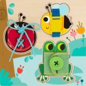 Tooky Toy Drewniana Tablica Edukacyjna Sorter Trening Ćwiczenia Sznurek Guzik Klamerka Tooky Toy Drewniana Tablica Edukacyjna Sorter Trening Ćwiczenia Sznurek Guzik Klamerka