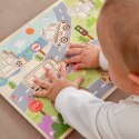 Tooky Toy Drewniane Puzzle Montessori Pojazdy Samochody Samolot Statek Miasto Dopasuj Kształty Tooky Toy Drewniane Puzzle Montessori Pojazdy Samochody Samolot Statek Miasto Dopasuj Kształty