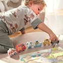 Tooky Toy Drewniane Puzzle Montessori Pojazdy Samochody Samolot Statek Miasto Dopasuj Kształty Tooky Toy Drewniane Puzzle Montessori Pojazdy Samochody Samolot Statek Miasto Dopasuj Kształty