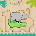 Tooky Toy Drewniane Puzzle Montessori Wielowarstwowe Tablica Zwierzątka Leśne 7 el. Tooky Toy Drewniane Puzzle Montessori Wielowarstwowe Tablica Zwierzątka Leśne 7 el.