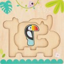 Tooky Toy Drewniane Puzzle Montessori Wielowarstwowe Tablica Zwierzątka Leśne 7 el. Tooky Toy Drewniane Puzzle Montessori Wielowarstwowe Tablica Zwierzątka Leśne 7 el.