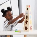 VIGA Drewniana Piramidka Układanka Klocki Sorter Montessori VIGA Drewniana Piramidka Układanka Klocki Sorter Montessori