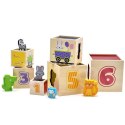 VIGA Drewniana Piramidka Układanka Klocki Sorter Montessori VIGA Drewniana Piramidka Układanka Klocki Sorter Montessori