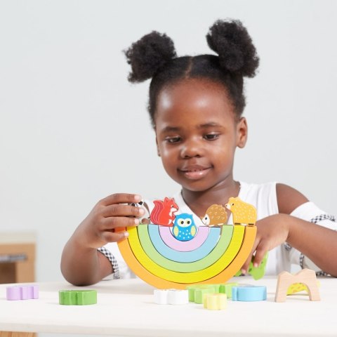 VIGA Drewniana Tęcza Układanka Klocki Kreatywne Montessori VIGA Drewniana Tęcza Układanka Klocki Kreatywne Montessori