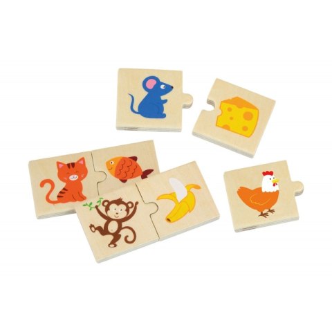 VIGA Drewniane Puzzle Nakarm Zwierzątko Co jedzą Zwierzęta Układanka VIGA Drewniane Puzzle Nakarm Zwierzątko Co jedzą Zwierzęta Układanka