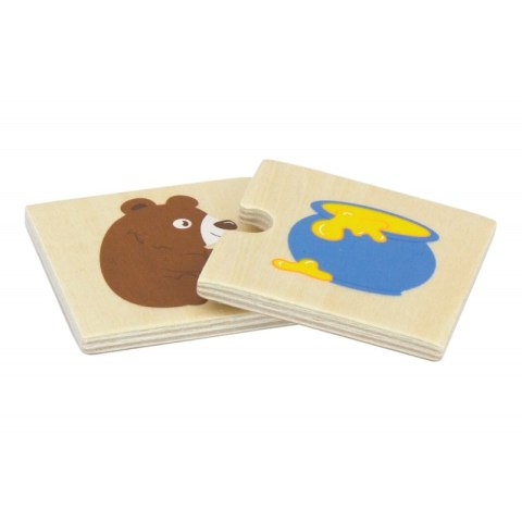 VIGA Drewniane Puzzle Nakarm Zwierzątko Co jedzą Zwierzęta Układanka VIGA Drewniane Puzzle Nakarm Zwierzątko Co jedzą Zwierzęta Układanka
