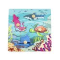 VIGA Drewniane Puzzle z Pinezkami Zwierzęta Morskie Wodne VIGA Drewniane Puzzle z Pinezkami Zwierzęta Morskie Wodne