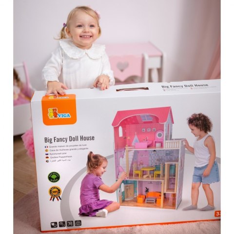 VIGA Duży Drewniany Domek dla Lalek VIGA Duży Drewniany Domek dla Lalek