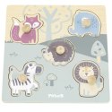 VIGA PolarB Drewniane Puzzle Zwierzęta z Pinezkami VIGA PolarB Drewniane Puzzle Zwierzęta z Pinezkami