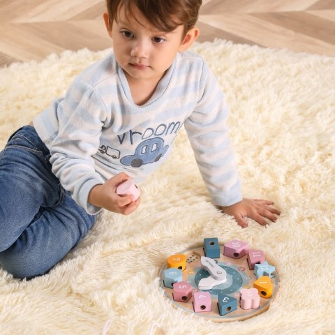 VIGA PolarB Sorter Kształtów Zegar nawlekanka Montessori VIGA PolarB Sorter Kształtów Zegar nawlekanka Montessori