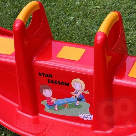 WOOPIE Bujak Wieloosobowy STAR Huśtawka Równoważna Czerwony WOOPIE Bujak Wieloosobowy STAR Huśtawka Równoważna Czerwony
