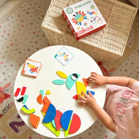WOOPIE GREEN Drewniana Układanka Montessori 40 Wzorów do Odtworzenia 55 el. Certyfikat FSC WOOPIE GREEN Drewniana Układanka Montessori 40 Wzorów do Odtworzenia 55 el. Certyfikat FSC