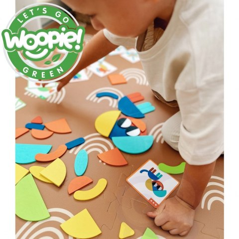 WOOPIE GREEN Drewniana Układanka Montessori 40 Wzorów do Odtworzenia 55 el. Certyfikat FSC WOOPIE GREEN Drewniana Układanka Montessori 40 Wzorów do Odtworzenia 55 el. Certyfikat FSC