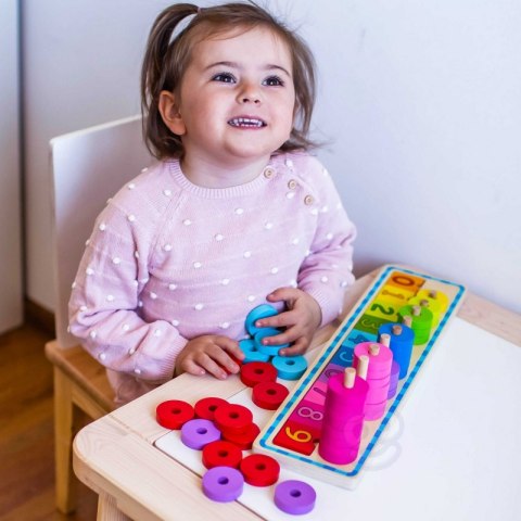 WOOPIE GREEN Układanka Nauka Liczenia i Kolorów Montessori 56 el. WOOPIE GREEN Układanka Nauka Liczenia i Kolorów Montessori 56 el.