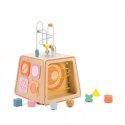 CLASSIC WORLD Drewniana Kostka Edukacyjna Sensoryczna 6w1 CLASSIC WORLD Drewniana Kostka Edukacyjna Sensoryczna 6w1