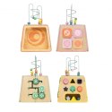 CLASSIC WORLD Drewniana Kostka Edukacyjna Sensoryczna 6w1 CLASSIC WORLD Drewniana Kostka Edukacyjna Sensoryczna 6w1