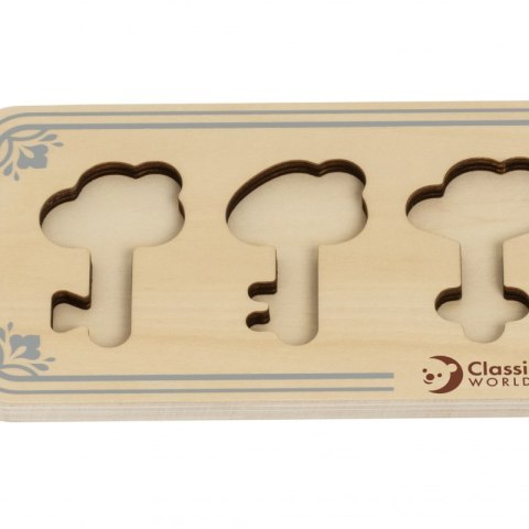 CLASSIC WORLD Drewniana Układanka Montessori Sensoryczna Klucze i Zamki do Dopasowania CLASSIC WORLD Drewniana Układanka Montessori Sensoryczna Klucze i Zamki do Dopasowania