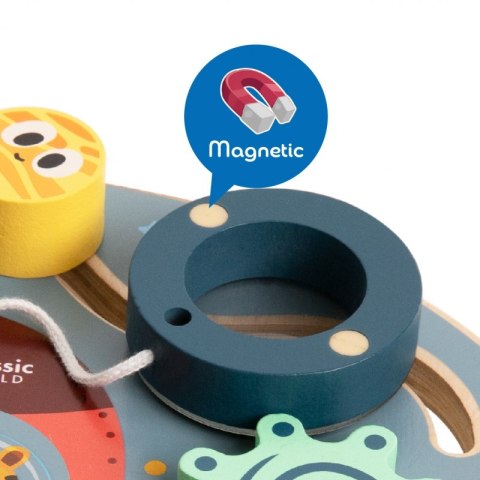 CLASSIC WORLD Tablica Manipulacyjna Wielofunkcyjna 6w1 Rakieta CLASSIC WORLD Tablica Manipulacyjna Wielofunkcyjna 6w1 Rakieta