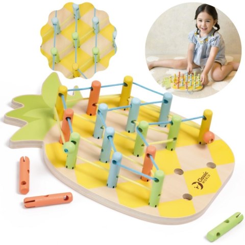 CLASSIC WORLD Wooden Threader Pineapple Pegs 21 pcs. CLASSIC WORLD Wooden Threader Pineapple Pegs 21 pcs.