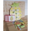 CLASSIC WORLD Wooden Threader Pineapple Pegs 21 pcs. CLASSIC WORLD Wooden Threader Pineapple Pegs 21 pcs.