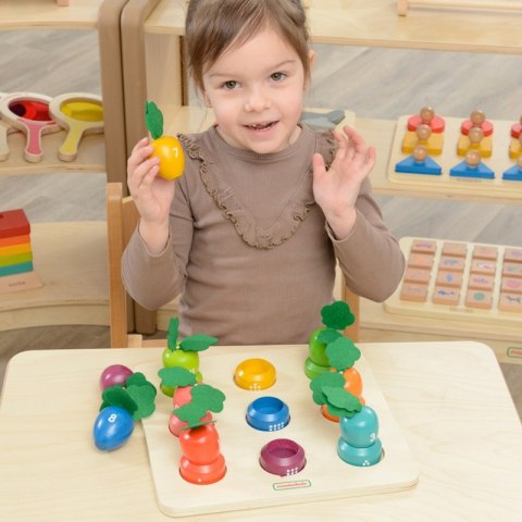MASTERKIDZ Tablica Edukacyjna Warzywa Nauka Liczb i Kolorów Montessori MASTERKIDZ Tablica Edukacyjna Warzywa Nauka Liczb i Kolorów Montessori