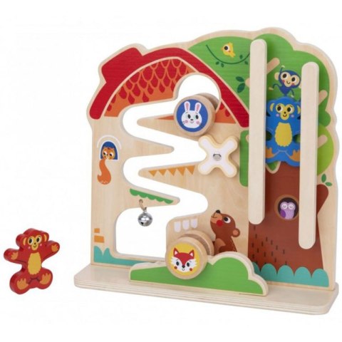 TOOKY TOY Drewniana Tablica Manipulacyjna Montessori Labirynt TOOKY TOY Drewniana Tablica Manipulacyjna Montessori Labirynt