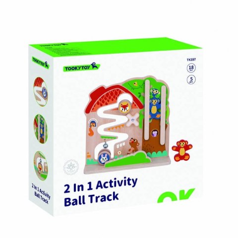TOOKY TOY Drewniana Tablica Manipulacyjna Montessori Labirynt TOOKY TOY Drewniana Tablica Manipulacyjna Montessori Labirynt
