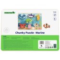TOOKY TOY Drewniane Puzzle Montessori Świat Morza Rybki Żółwik Kształty TOOKY TOY Drewniane Puzzle Montessori Świat Morza Rybki Żółwik Kształty