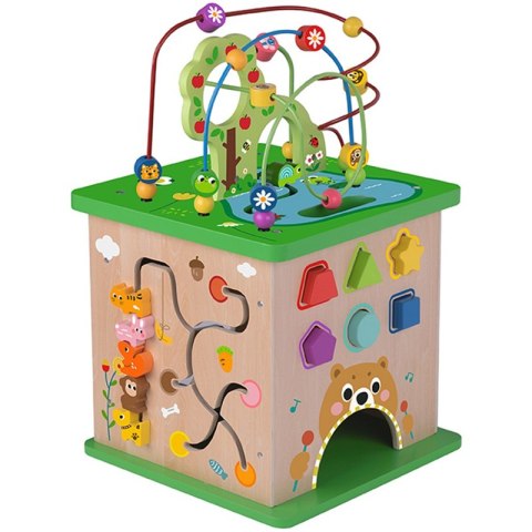TOOKY TOY Kostka Edukacyjna Sorter Labirynt Przeplatanka Zwierzątka TOOKY TOY Kostka Edukacyjna Sorter Labirynt Przeplatanka Zwierzątka