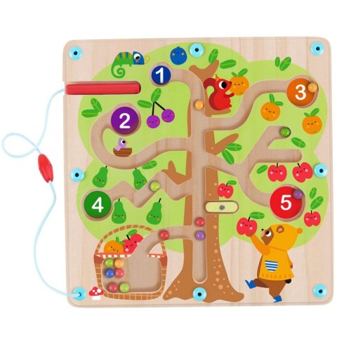 TOOKY TOY Labirynt Drzewko Owocowe Magnetyczne Nauka Liczenia TOOKY TOY Labirynt Drzewko Owocowe Magnetyczne Nauka Liczenia